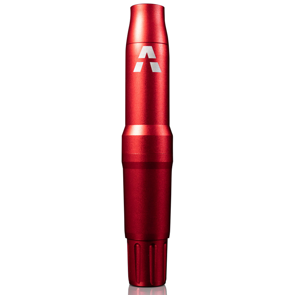 Pen Adapt Maquina Rotativa De Tatuagem e Micropigmentação Vermelho + Anéis Batoques