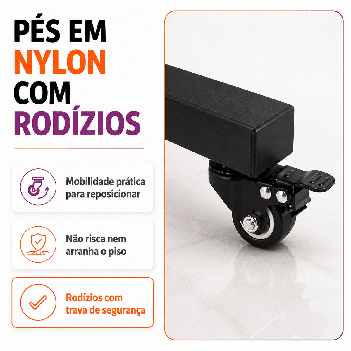 Poltrona Maca Fixa Reclinável Soft Preta base Preta Com 2 Bandejas - Akmed