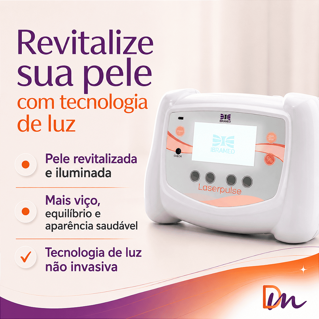 Novo Laserpulse Portable Fotobiomodulação Portátil + Maleta - Ibramed