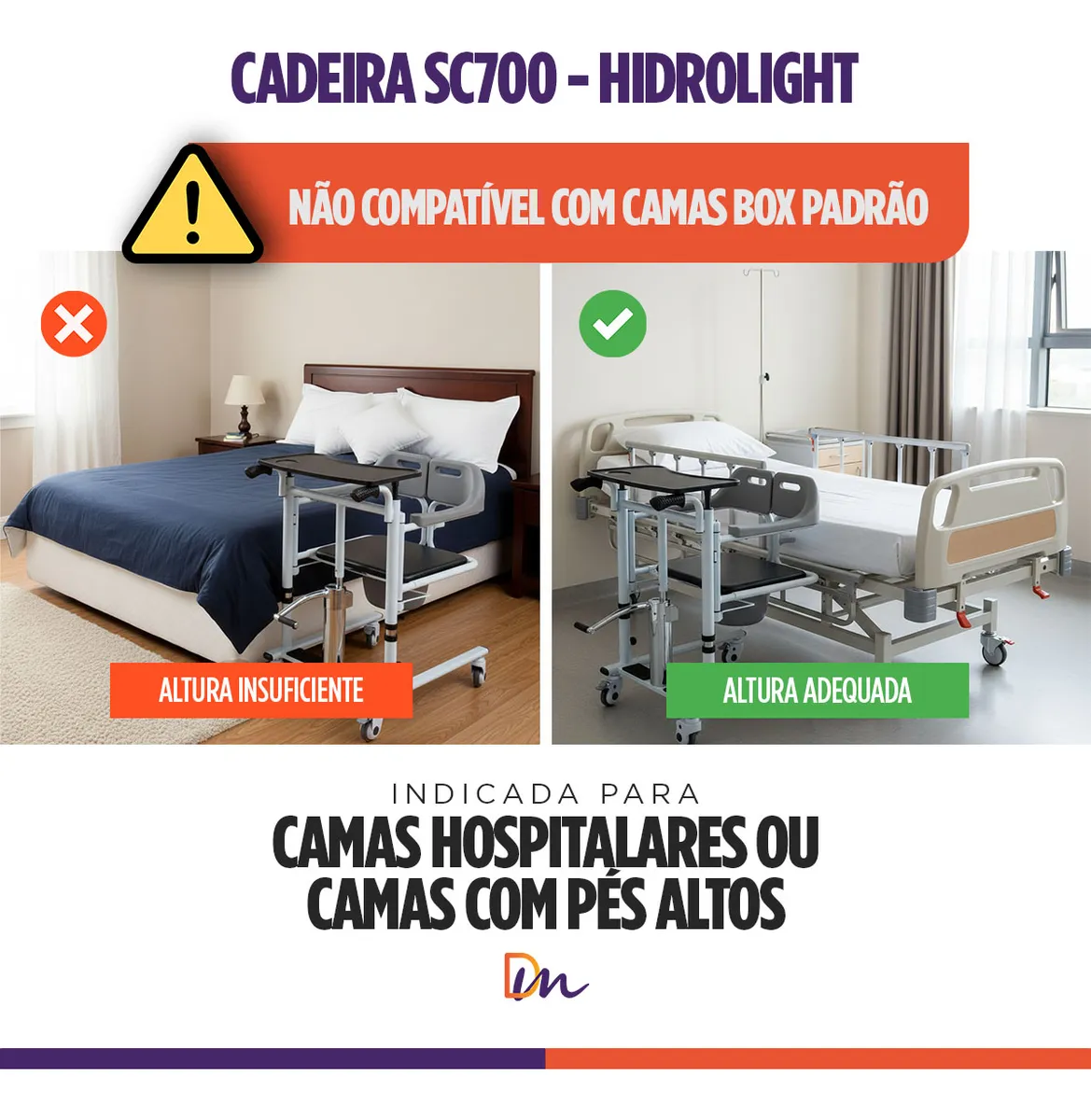 Cadeira De Transferência SC700 - Hidrolight