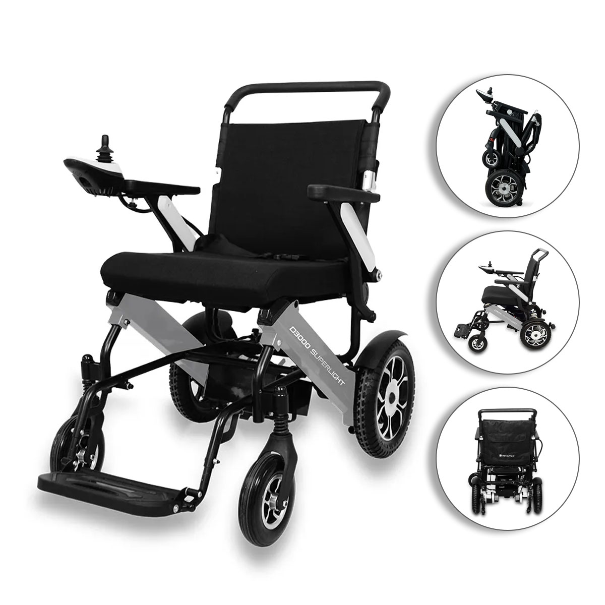 Cadeira de Rodas Motorizada D3000 Super Light Até 120 Kg - Dellamed