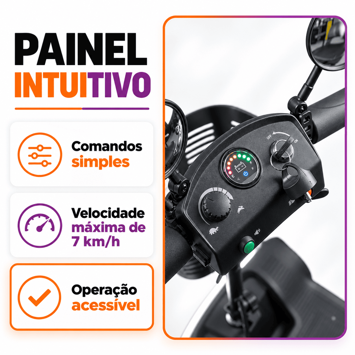 Scooter Elétrica Motorizada Lumus - Power lite