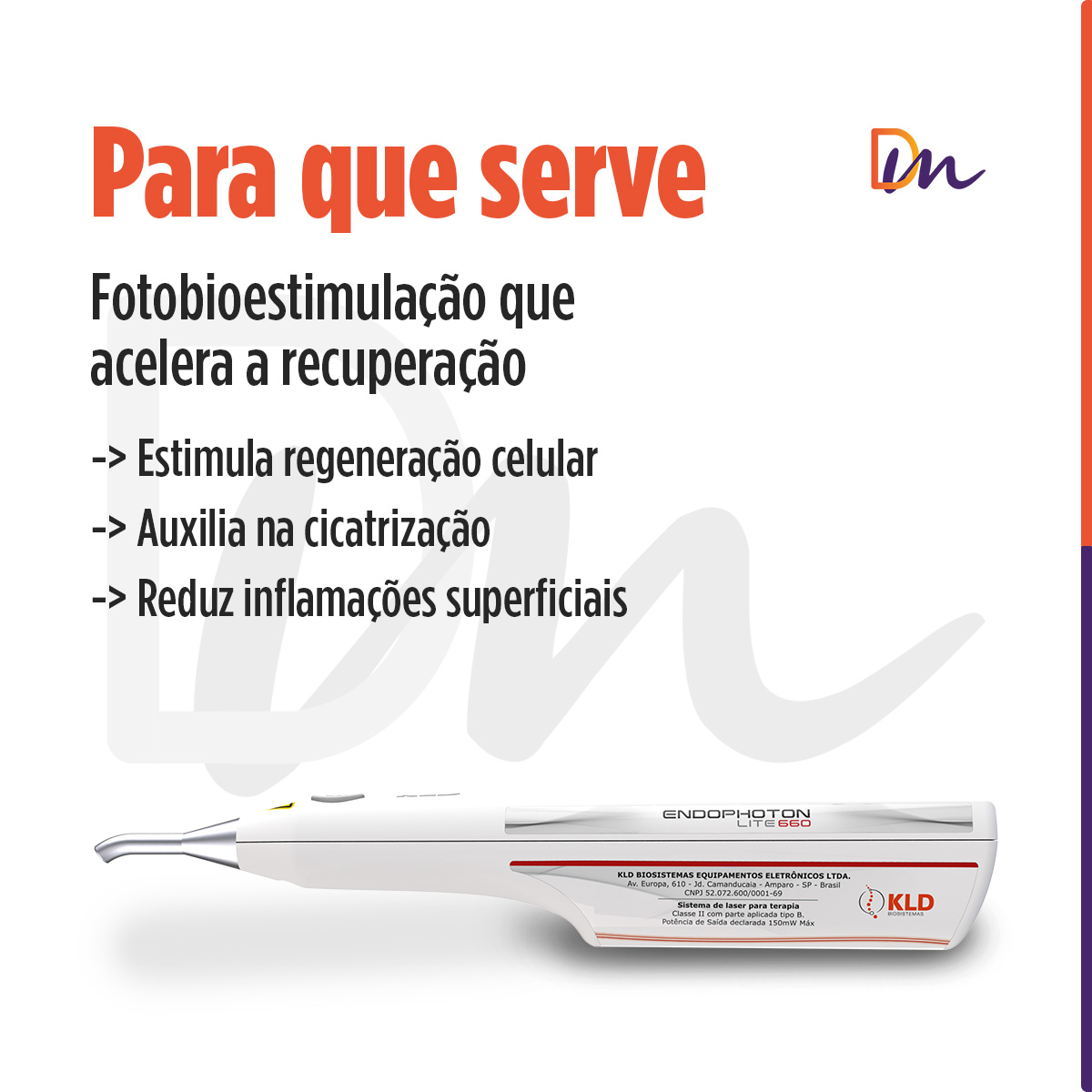 Endophoton Lite 660 Laser De Baixa Intensidade Sem Fio - KLD Biossistemas
