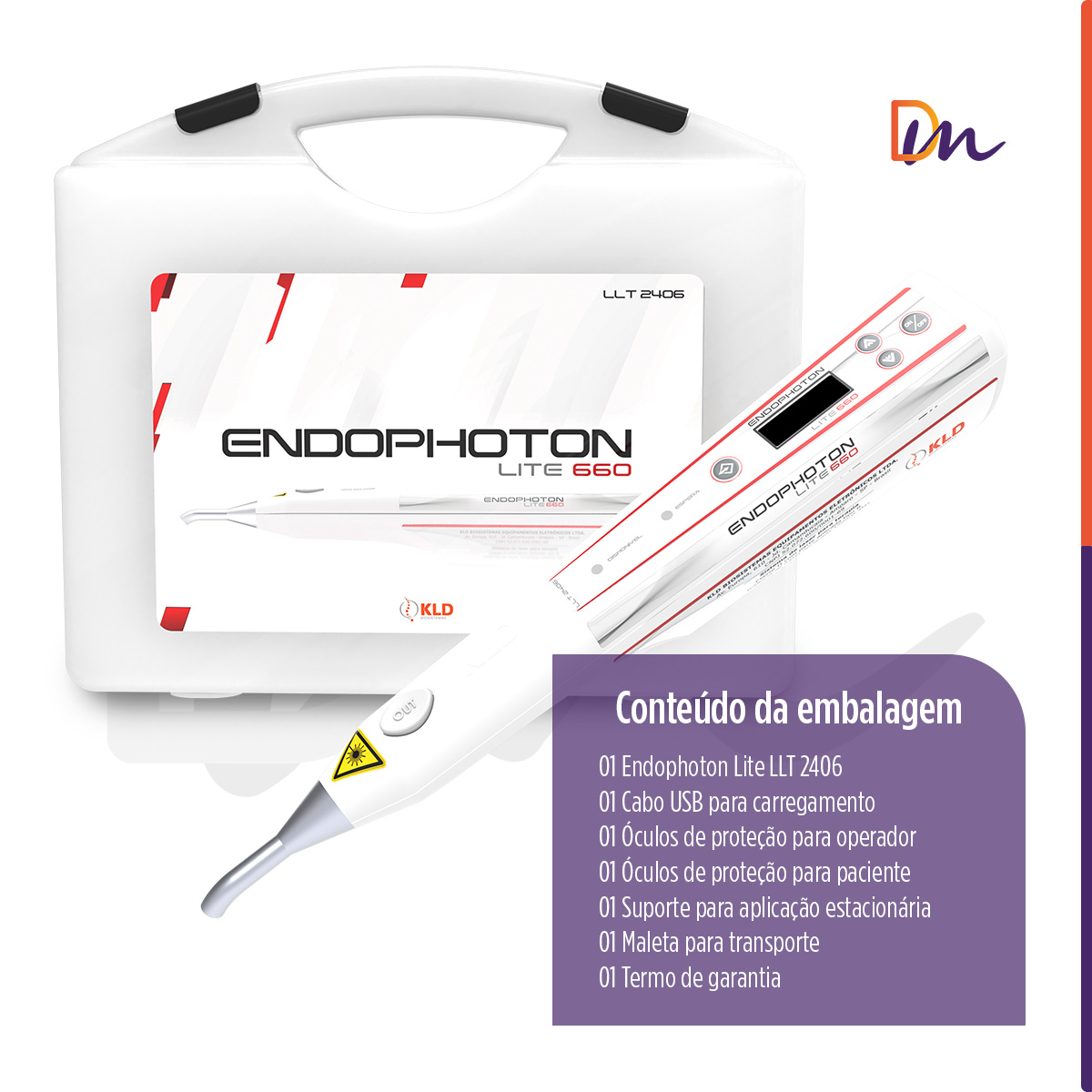 Endophoton Lite 660 Laser De Baixa Intensidade Sem Fio - KLD Biossistemas