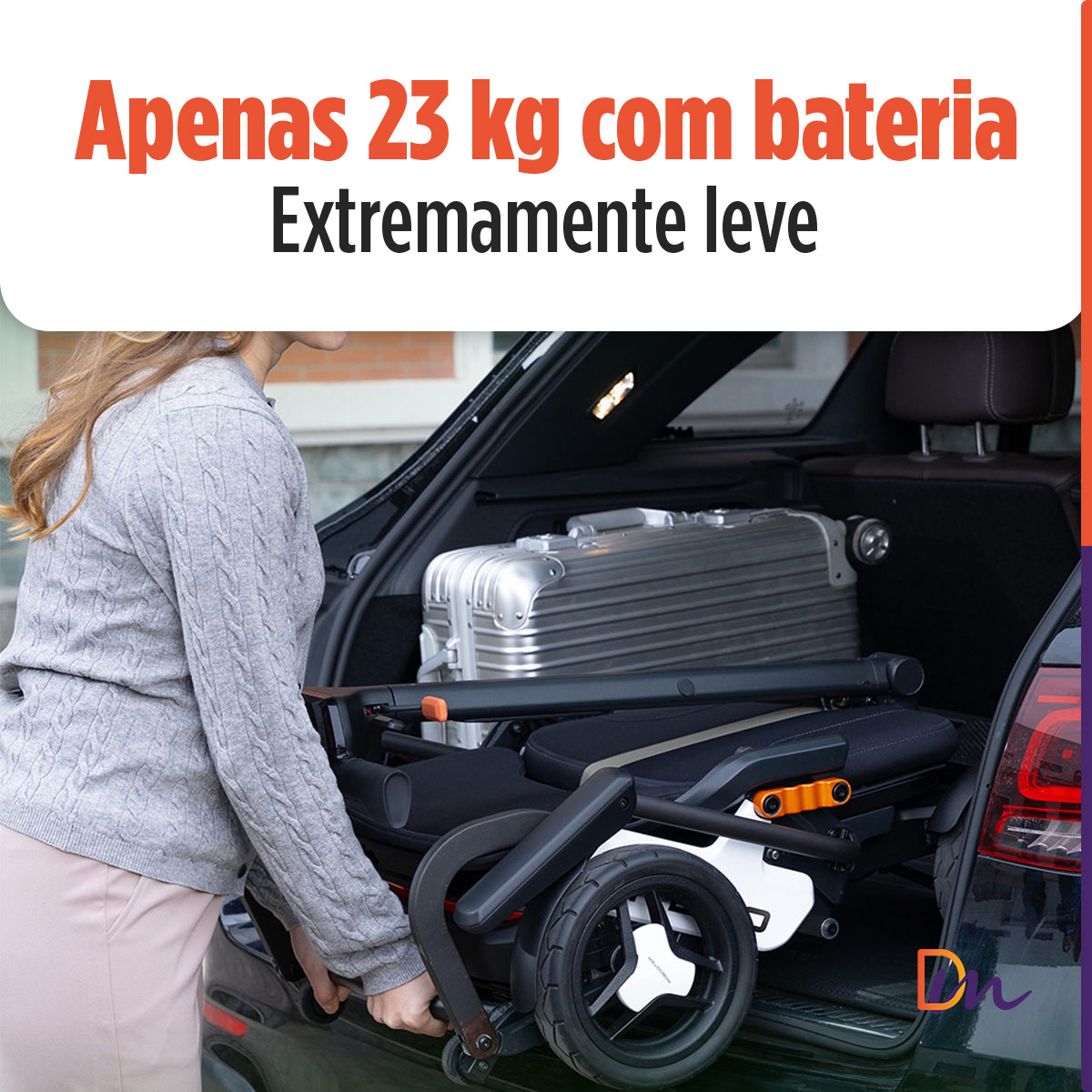 Scooter Elétrica Branca Lite Go Power Lite