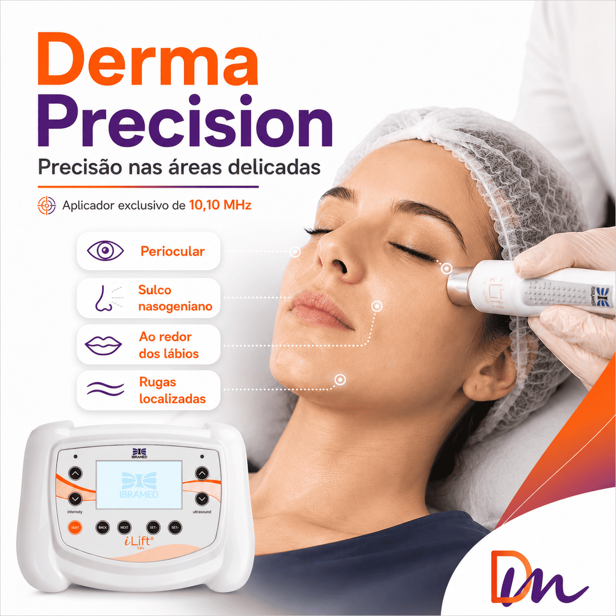 I Lift Ultrassom Terapêutico Facial 5 E 10 Mhz – Ibramed