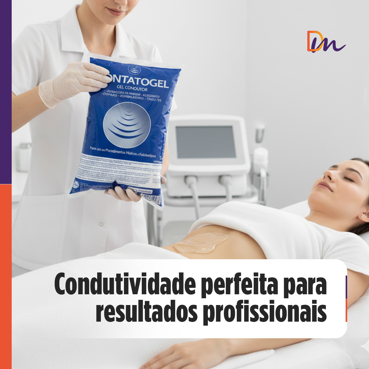 Gel Condutor Incolor Ultrassom Contatogel BAG 5kg - RMC