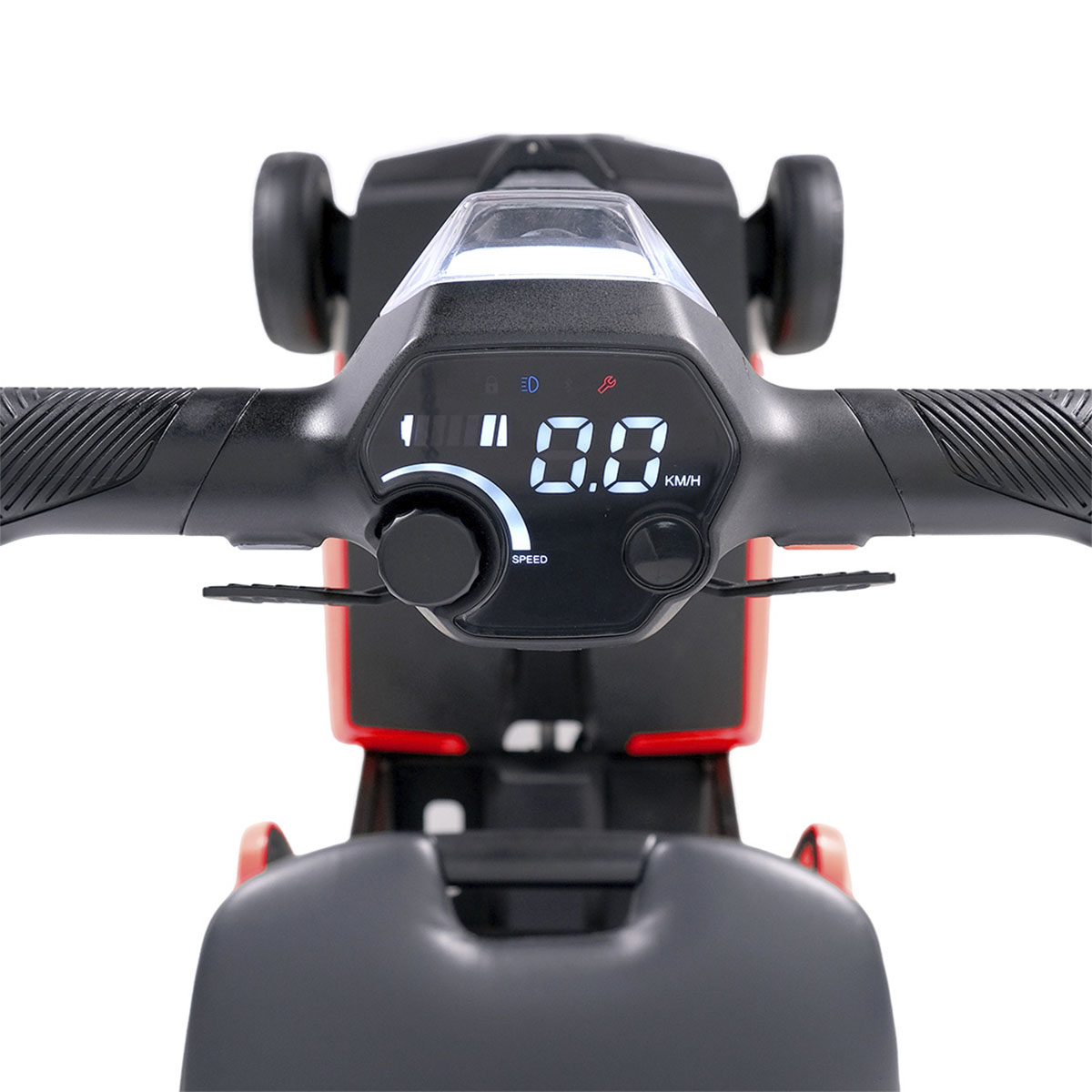 Scooter Motorizada Vermelha Dobrável Easy Go Com Controle Remoto Até 120Kg - Power Lite