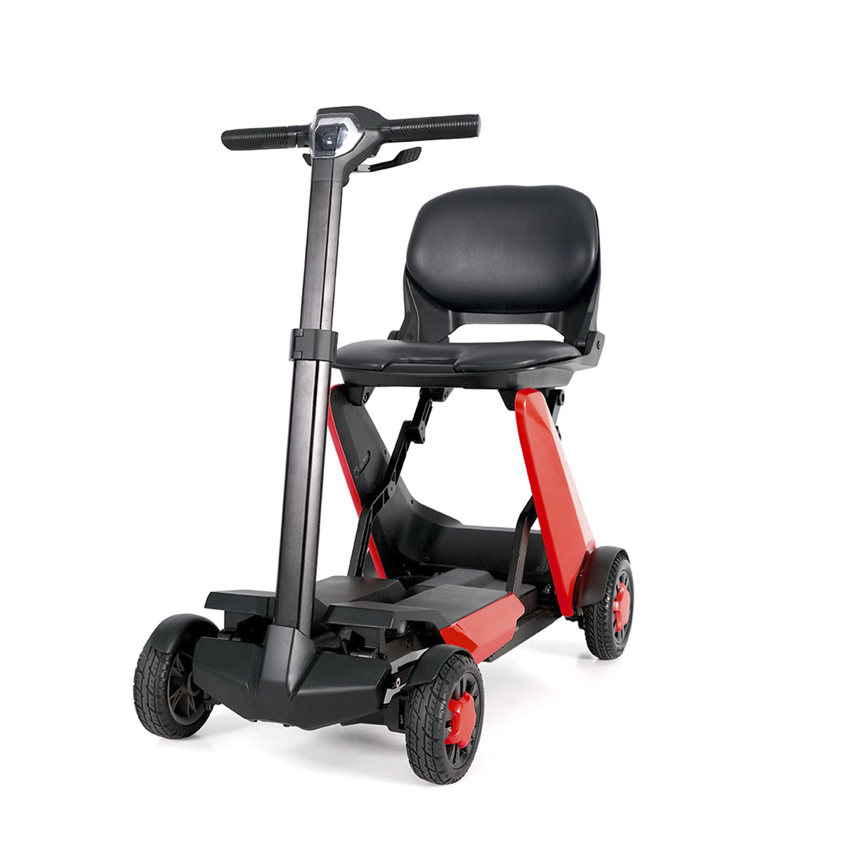Scooter Motorizada Vermelha Dobrável Easy Go Com Controle Remoto Até 120Kg - Power Lite