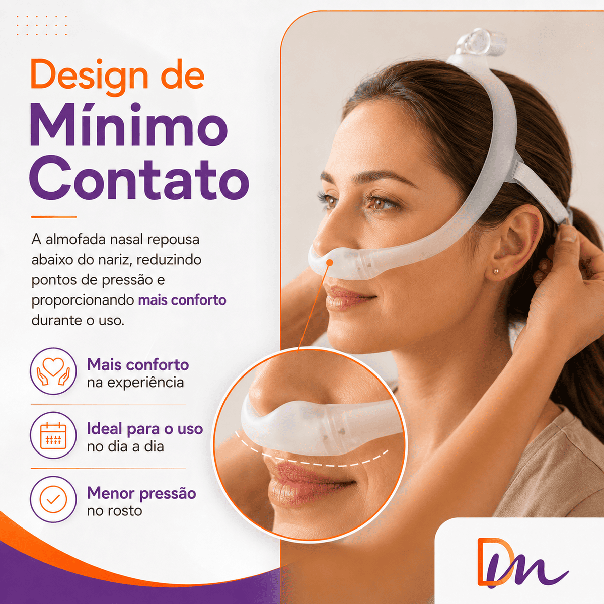Máscara Nasal Dreamwear Respironics - PHILIPS