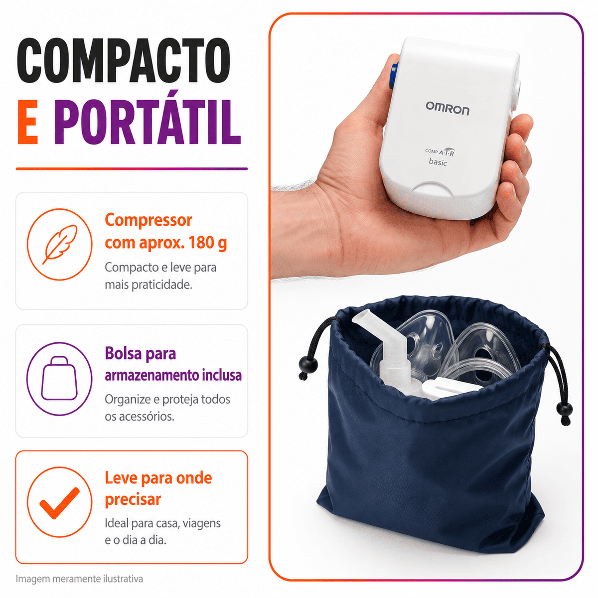 Inalador Compressor Elite - OMRON