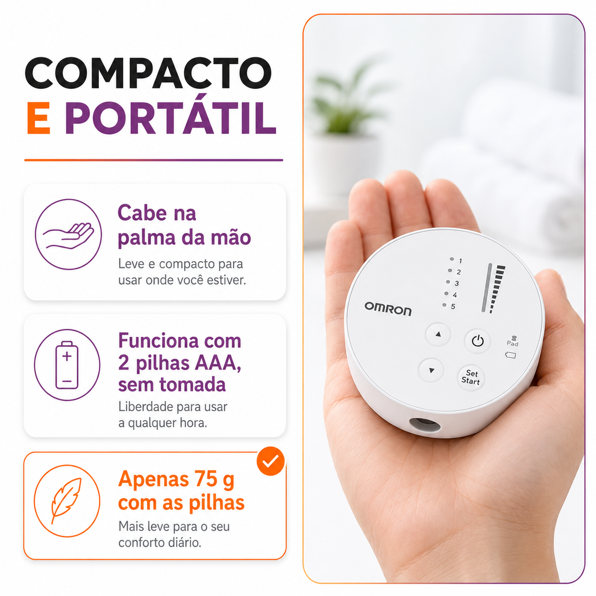 Massageador De Eletroterapia Portátil - OMRON