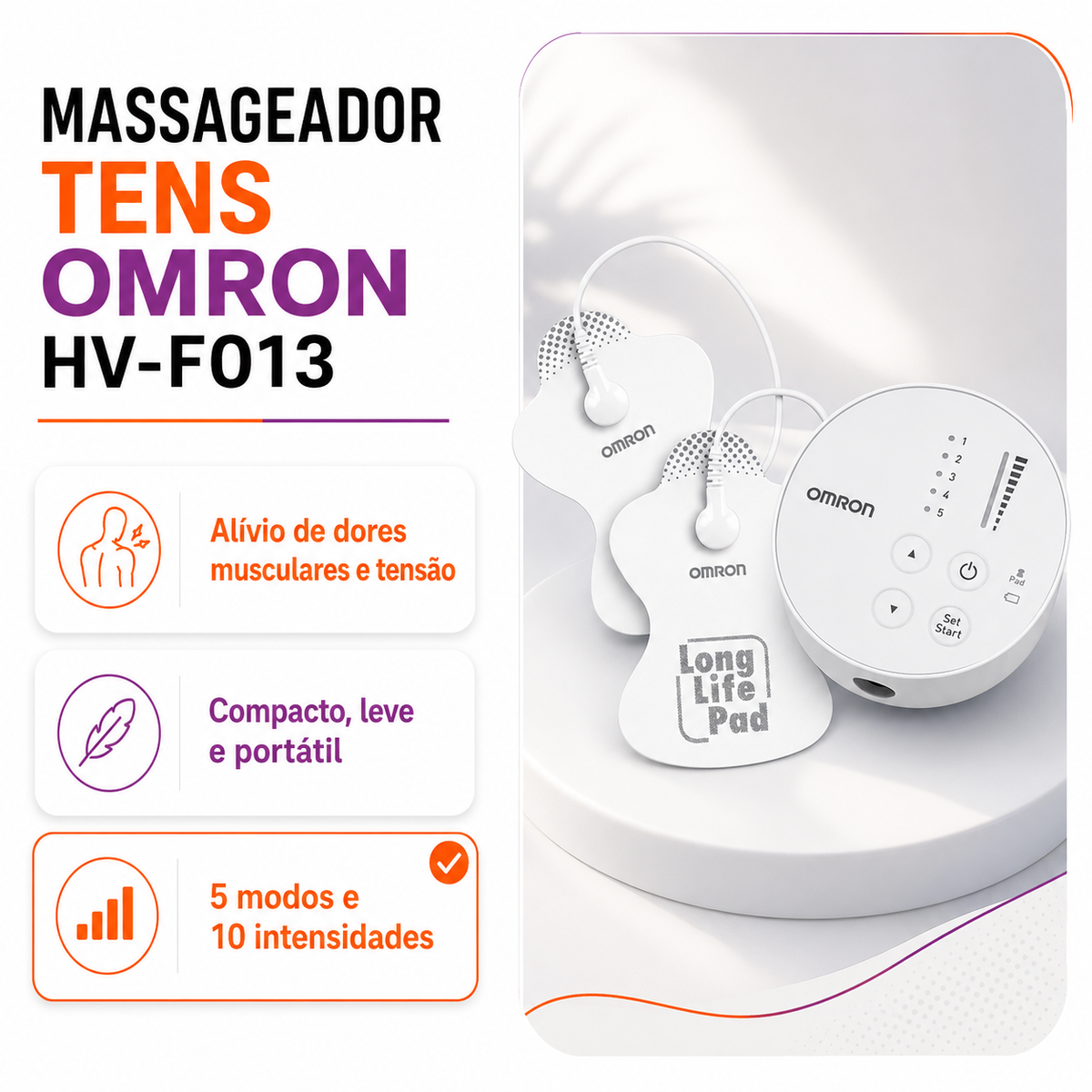 Massageador De Eletroterapia Portátil - OMRON