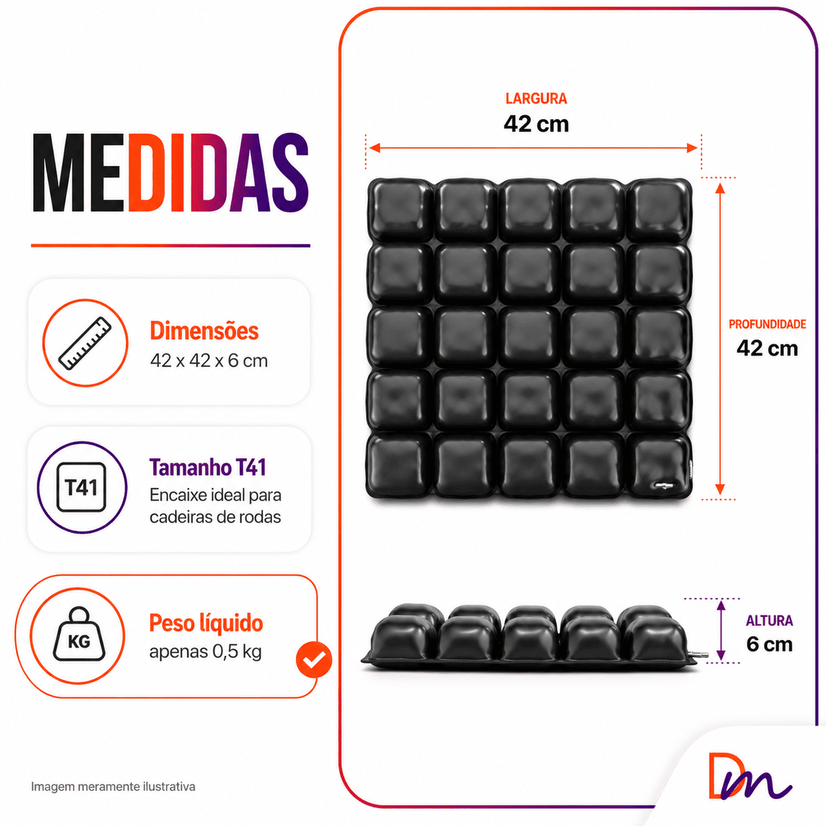 Air Basic Almofada De Ar Terapêutica T41 - Dellamed