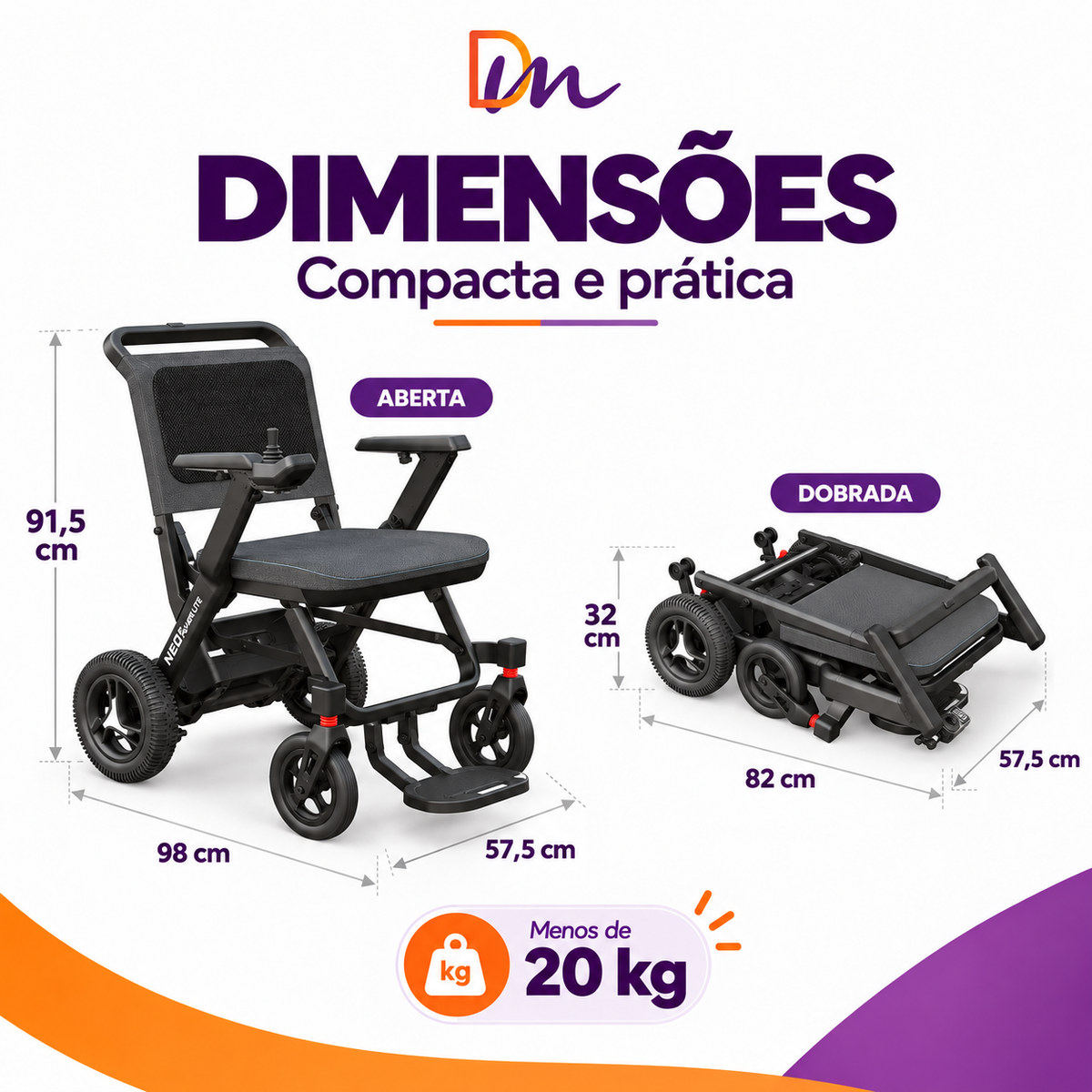 Cadeira De Rodas Motorizada Neo - Power Lite