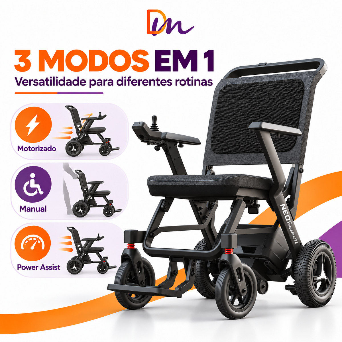Cadeira De Rodas Motorizada Neo - Power Lite