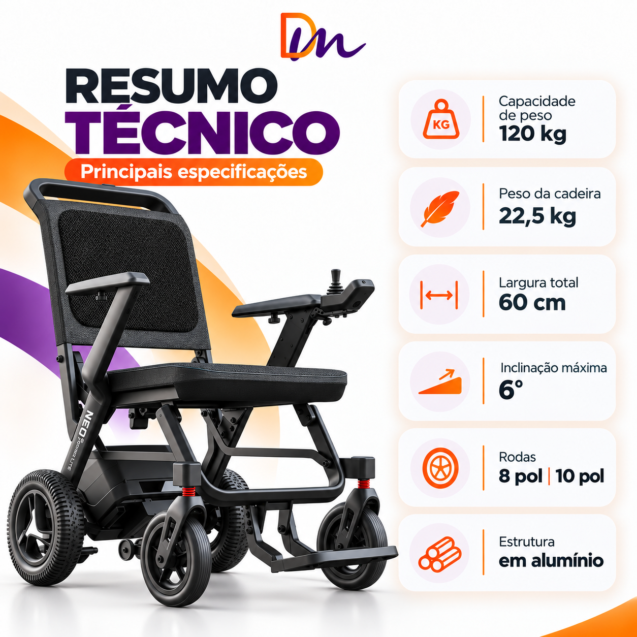 Cadeira De Rodas Motorizada Neo - Power Lite