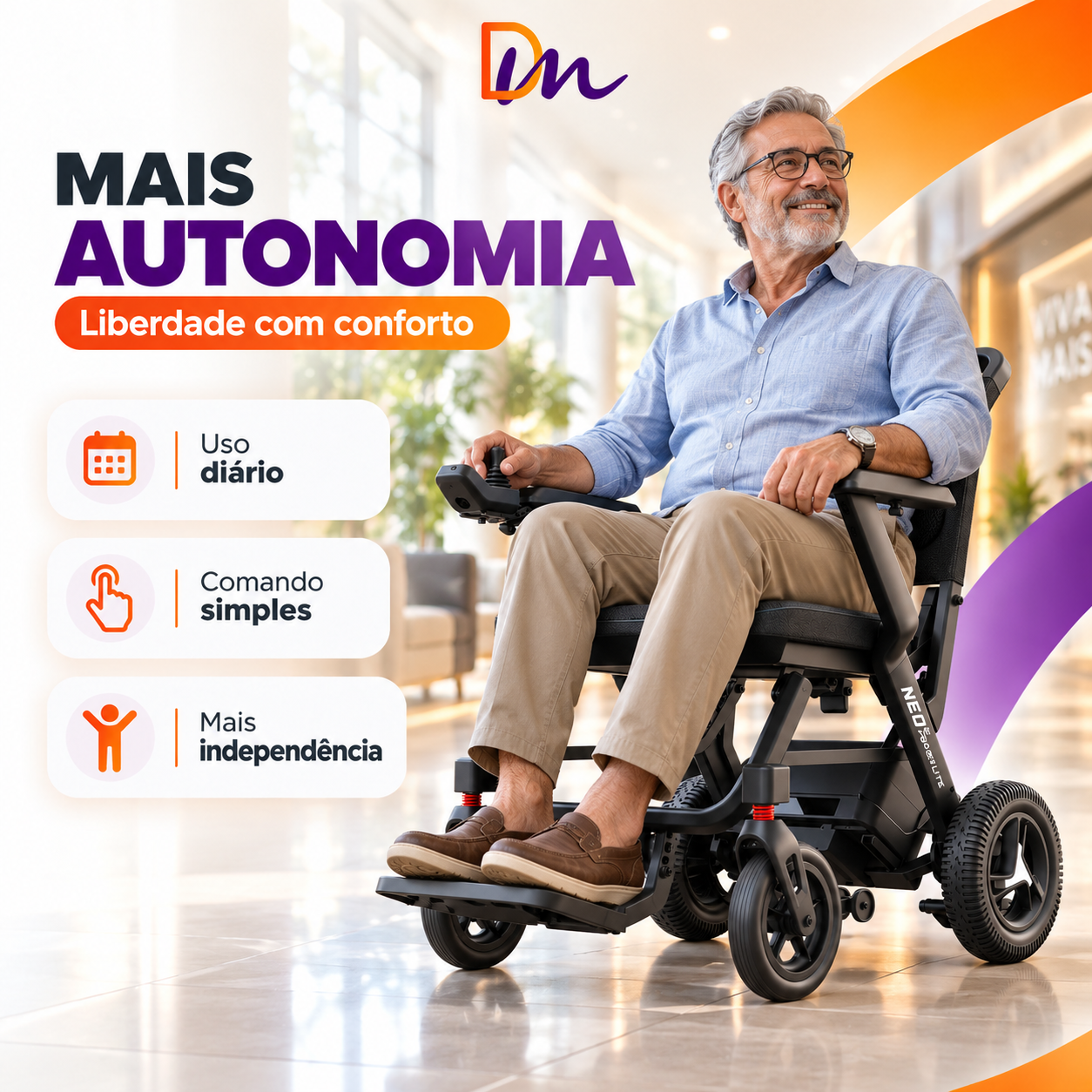 Cadeira De Rodas Motorizada Neo - Power Lite