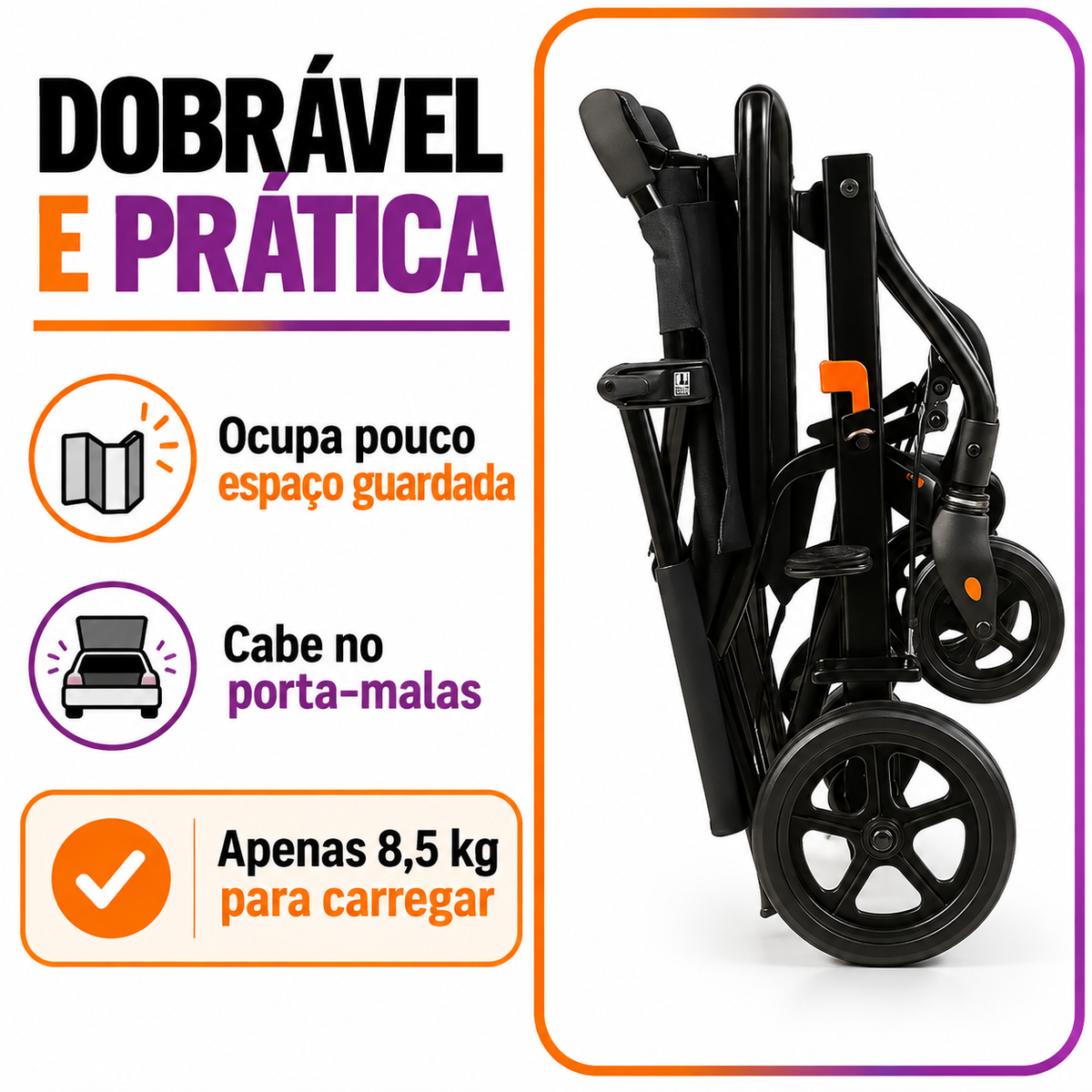 Cadeira de Rodas de Trânsito PRO6000 - Health Clean