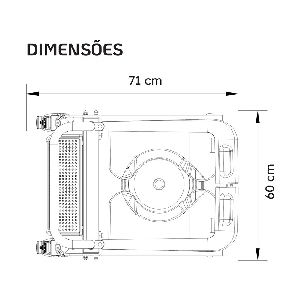 Cadeira de Transferência Multifuncional Longevitech - OUTLET