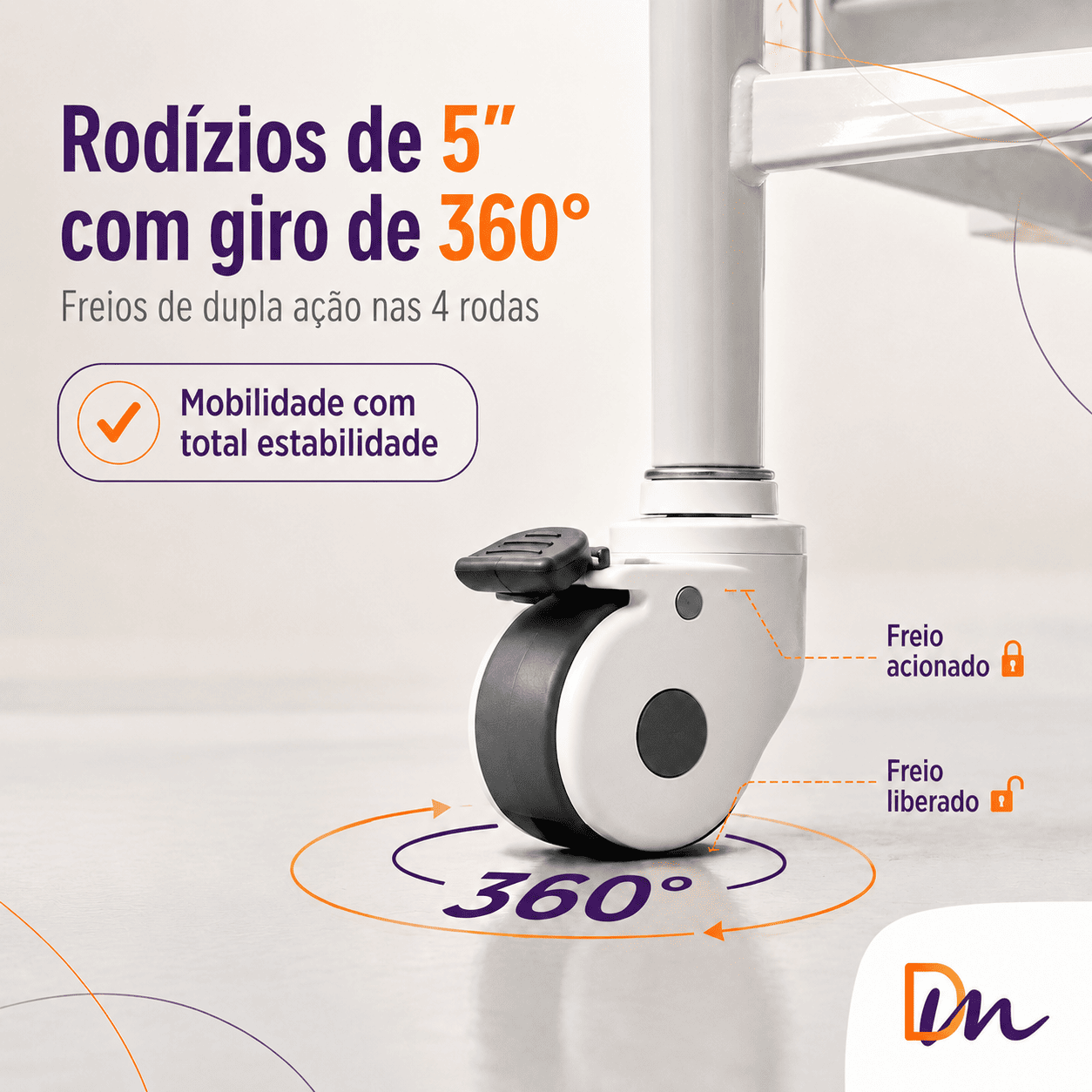 Cama Hospitalar 2 Movimentos DX - Dellamed - Outlet