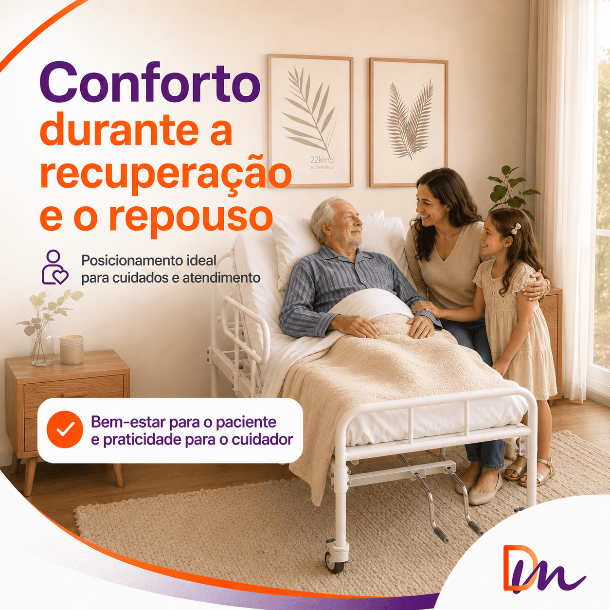 Cama Hospitalar 2 Movimentos DX - Dellamed - Outlet