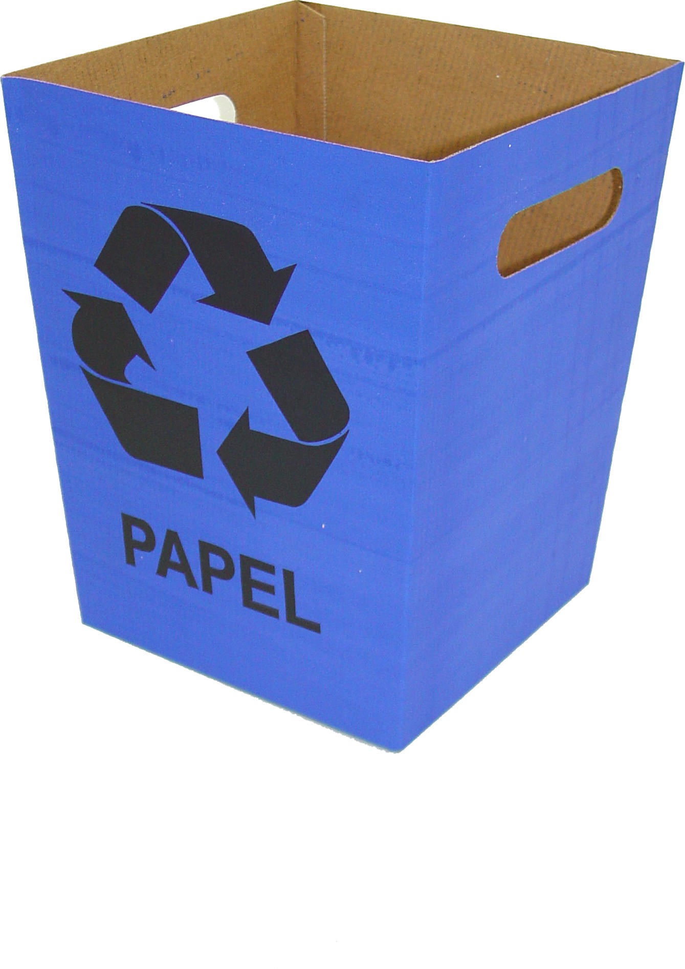 KIT DE 4 CESTOS DE LIXO APPS MIX (PAPELÃO) P/ RECICLÁVEIS