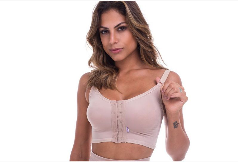 Sutiã Pós-Cirúrgico Sem Reforço com Fecho Frontal Biobela 1624