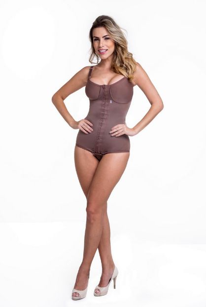 Body Modelador Cavadinho com Fecho Frontal Premium Biobela 16302