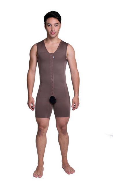 Macacão Pós-Cirúrgico Masculino Premium Perna Curta Biobela 16321