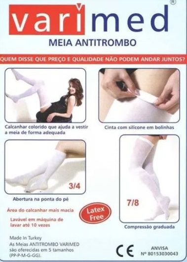 Meia Antitrombo Antiembolia 7/8 Varimed 18 mmHg
