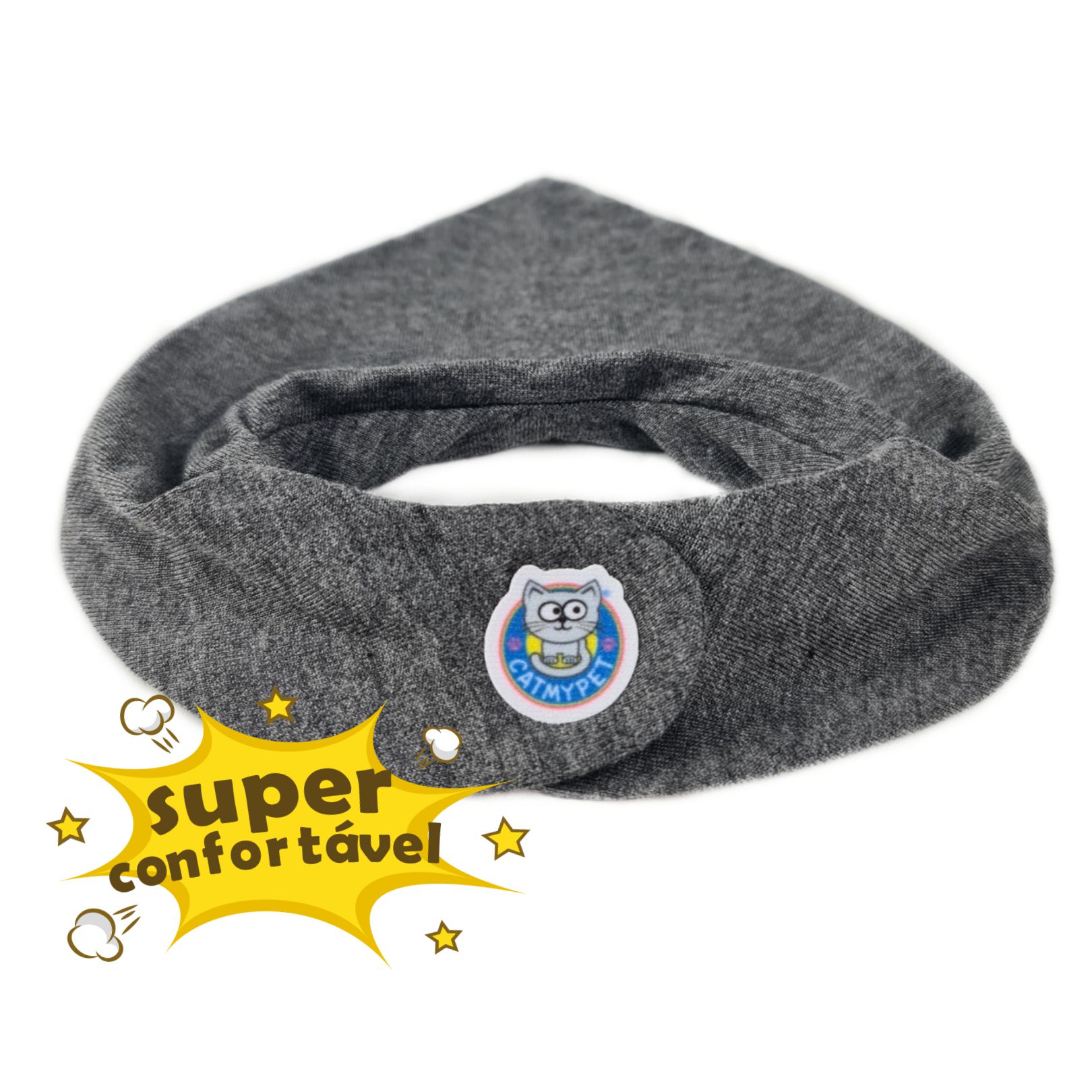 Bandana Capa Cat - Mescla Escura