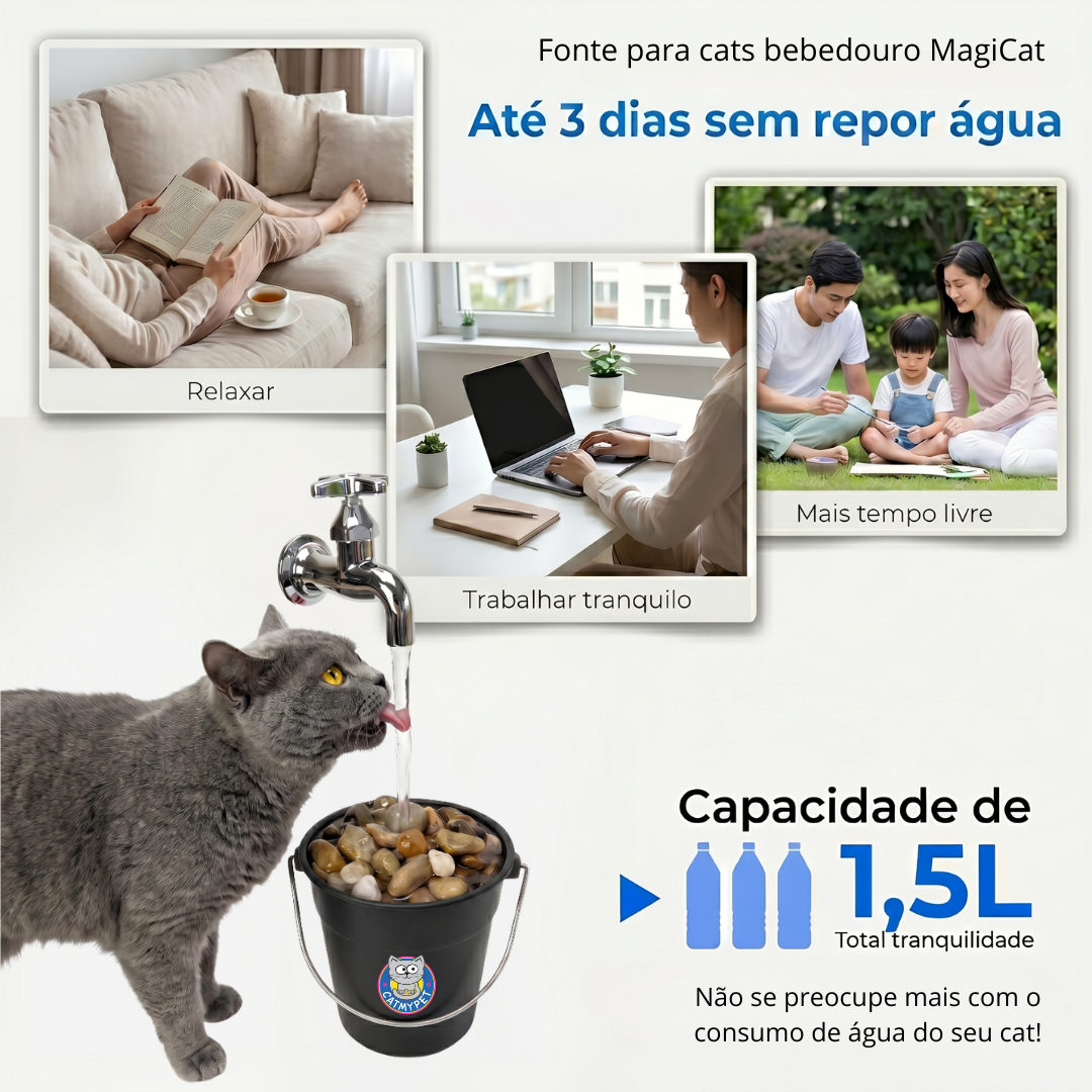 Bebedouro CatMyPet 2.0 - Fonte para Gatos Magicat