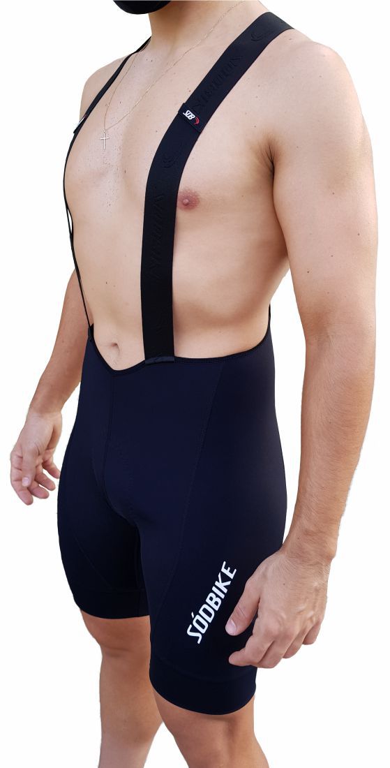 BRETELLE MASCULINO CICLISMO ELITE PRÓ SÓDBIKE, FORRO GEL E ESPUMA MISTO