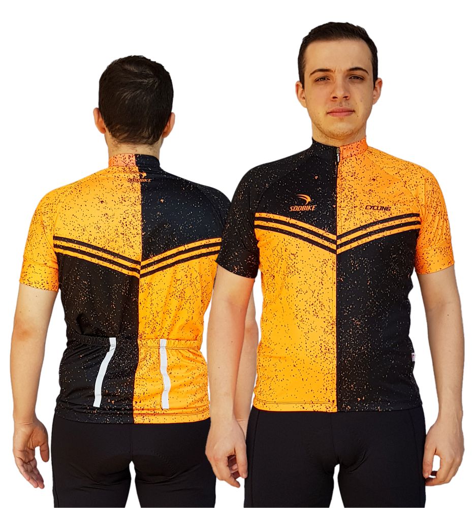 CAMISA CICLISMO MASCULINA SÓDBIKE, PROTEÇÃO SOLAR 20, ZIPER FULL