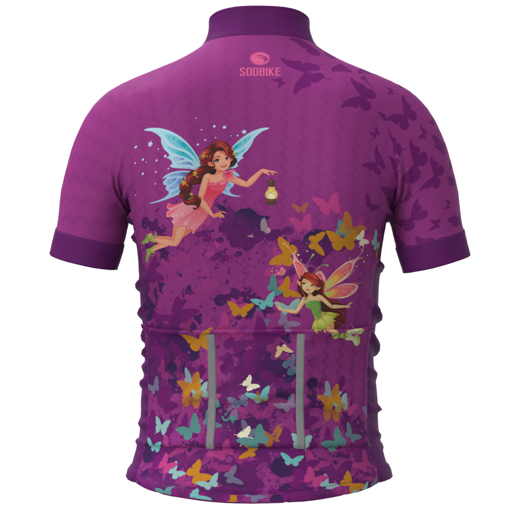 CAMISA CICLISMO INFANTIL SÓDBIKE, PROTEÇÃO SOLAR 20, ZIPER FULL, FADA