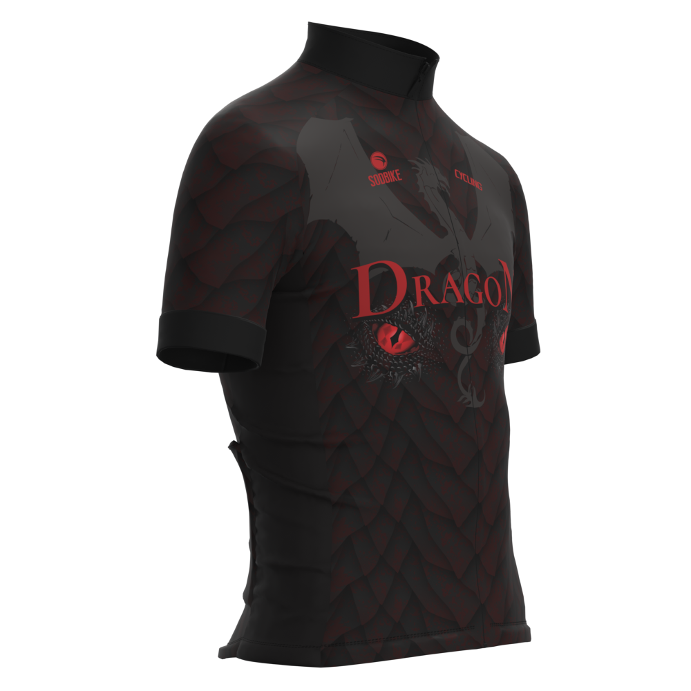 CAMISA CICLISMO INFANTIL SÓDBIKE, PROTEÇÃO SOLAR 20, ZIPER FULL, DRAGON