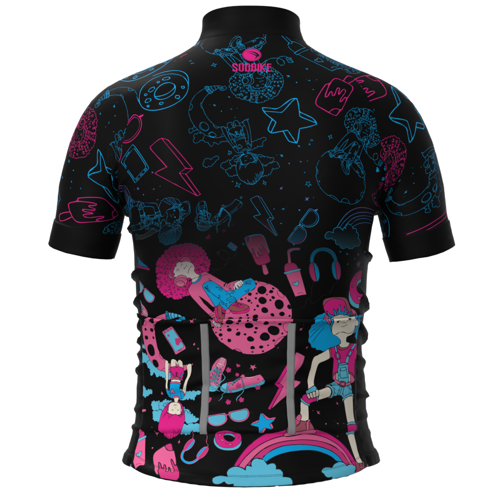 CAMISA CICLISMO INFANTIL SÓDBIKE, PROTEÇÃO SOLAR 20, ZIPER FULL, TEEN