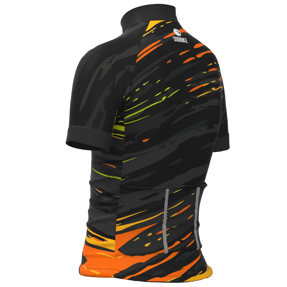 CAMISA CICLISMO INFANTIL SÓDBIKE, PROTEÇÃO SOLAR 20, ZIPER FULL, FLUOR