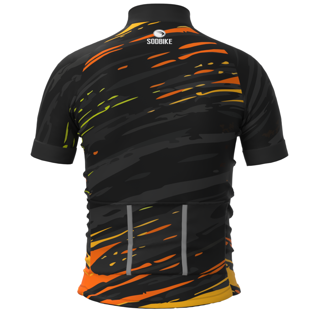 CAMISA CICLISMO INFANTIL SÓDBIKE, PROTEÇÃO SOLAR 20, ZIPER FULL, FLUOR