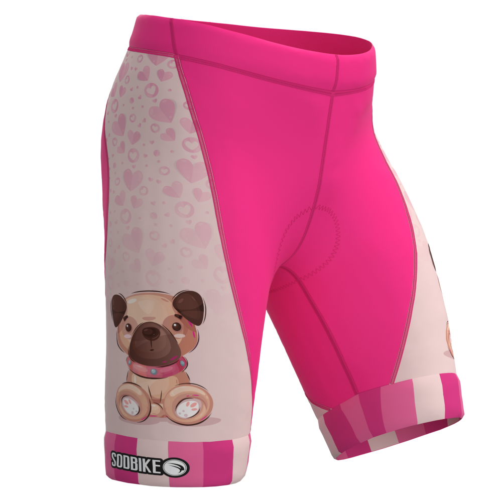 BERMUDA CICLISMO INFANTIL SÓDBIKE, PROTEÇÃO SOLAR 30, FORRO GEL E ESPUMA MISTO, CACHORRO