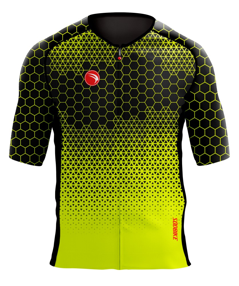 CAMISA CICLISMO UNISSEX ELITE SÓDBIKE, PROTEÇÃO SOLAR 50, ZIPER FULL