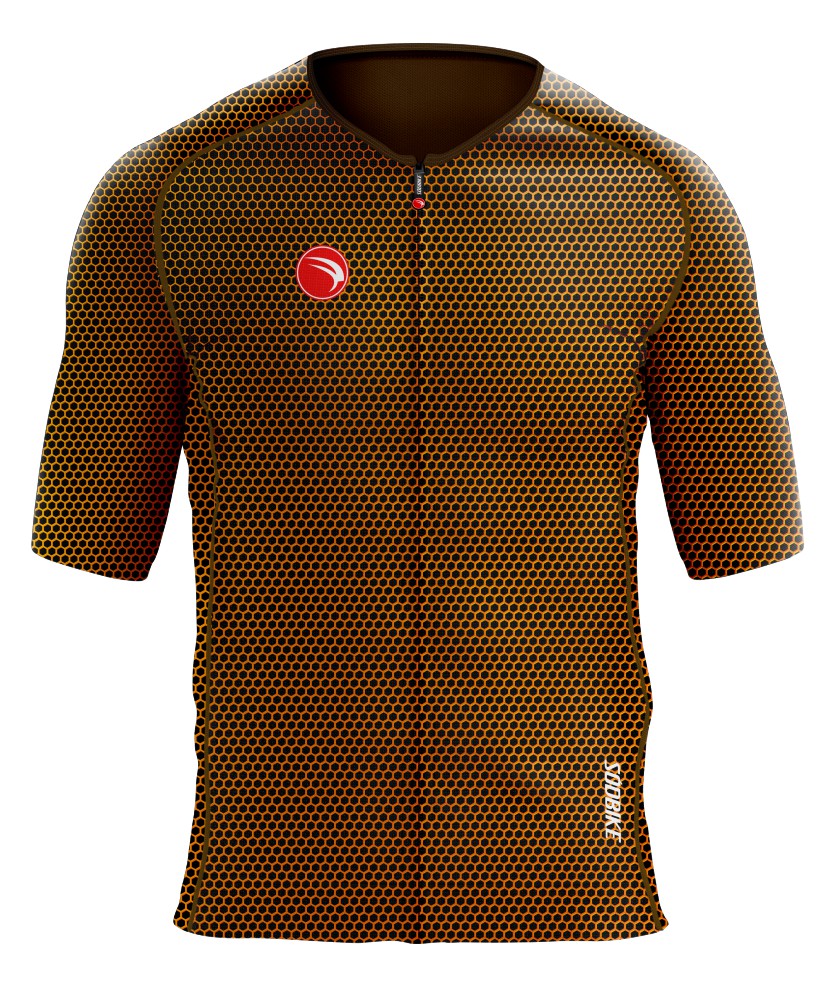 CAMISA CICLISMO UNISSEX PRÓ SÓDBIKE, PROTEÇÃO SOLAR 50, ZIPER FULL