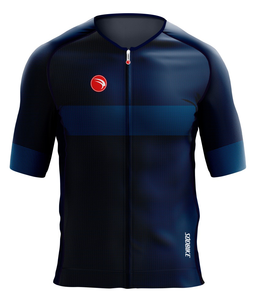 CAMISA CICLISMO UNISSEX PREMIUM SÓDBIKE, PROTEÇÃO SOLAR 50, ZIPER FULL
