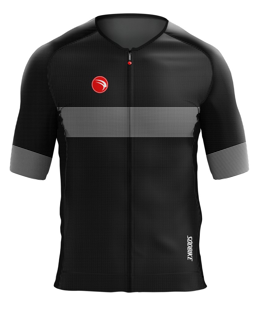 CAMISA CICLISMO UNISSEX PREMIUM SÓDBIKE, PROTEÇÃO SOLAR 50, ZIPER FULL