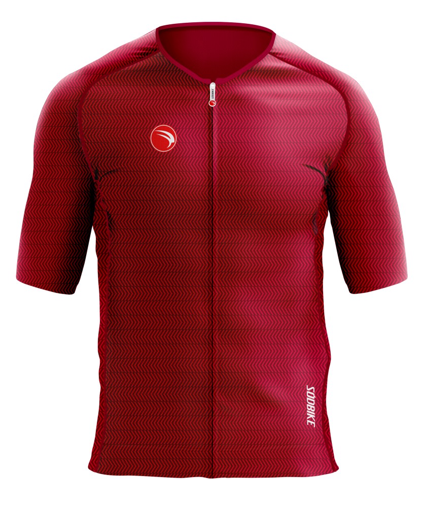 CAMISA CICLISMO UNISSEX PREMIUM SÓDBIKE, PROTEÇÃO SOLAR 50, ZIPER FULL