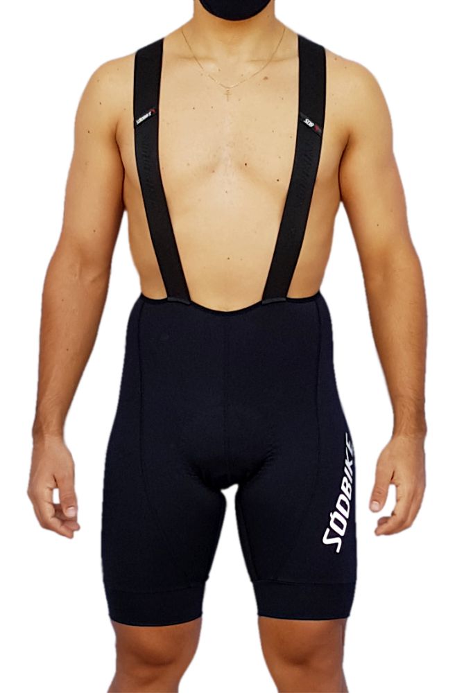 BRETELLE MASCULINO CICLISMO ELITE SÓDBIKE, FORRO GEL E ESPUMA MISTO