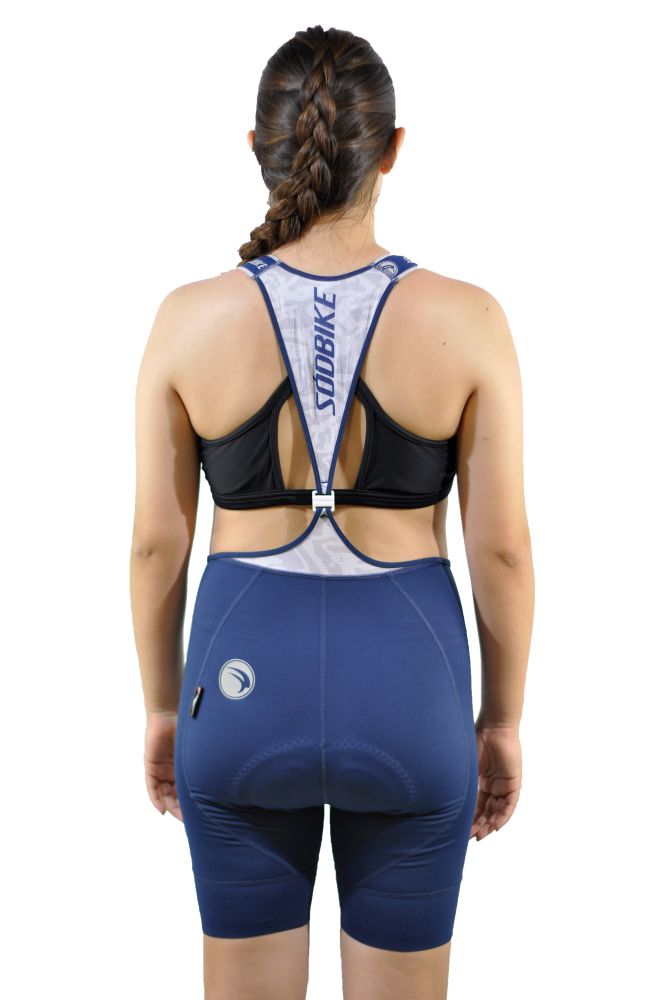 BRETELLE FEMININO CICLISMO PREMIUM SÓDBIKE, FORRO GEL E ESPUMA MISTO