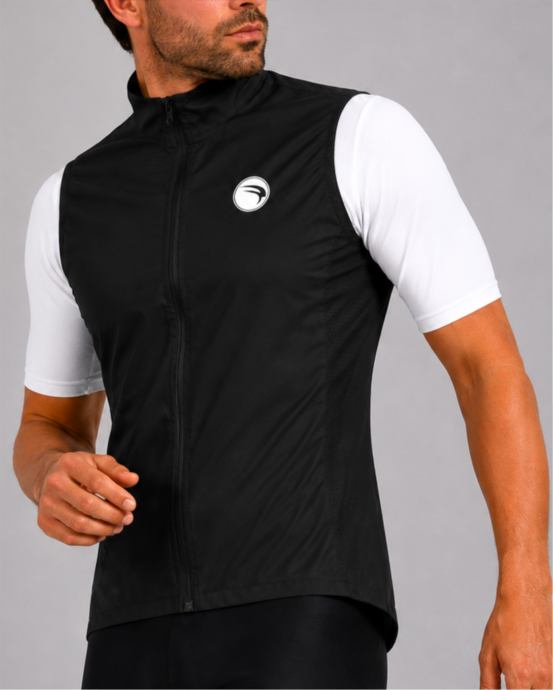 COLETE CORTA VENTO CICLISMO SÓDBIKE, 3 BOLSOS, ZIPER FULL