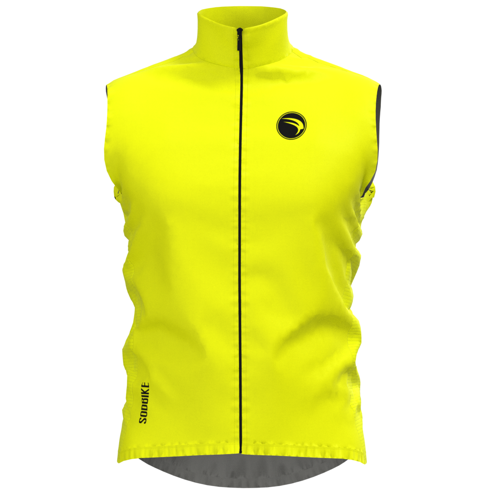 COLETE CORTA VENTO CICLISMO SÓDBIKE, 3 BOLSOS, ZIPER FULL